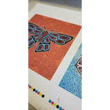 Rick Sinnett Blotter Art 2x uncut sheet lithograph Oklahoma