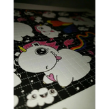 Emi Boz Blotter Art print Unicorns & Rainbows Gus Fink