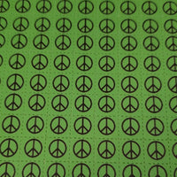 Green Peace Symbols Blotter Art Print 400 1cm squares -