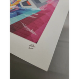 Kaliptus  "Lightcraft" signed  blotter art print Psychedelic Visionary Art Print - MYKENSHOTRADINGCOMPANY