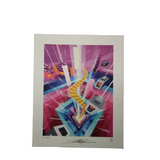 Kaliptus  "Lightcraft" signed  blotter art print Psychedelic Visionary Art Print - MYKENSHOTRADINGCOMPANY