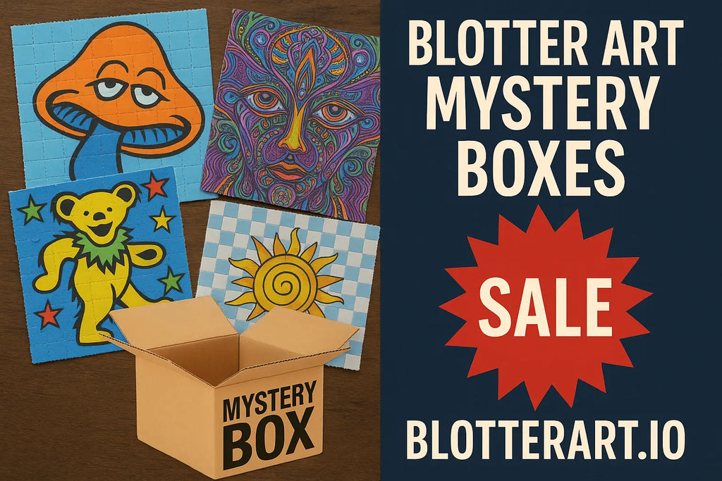 Blotter Art Mystery Boxes For Sale "Discover the unexpected"