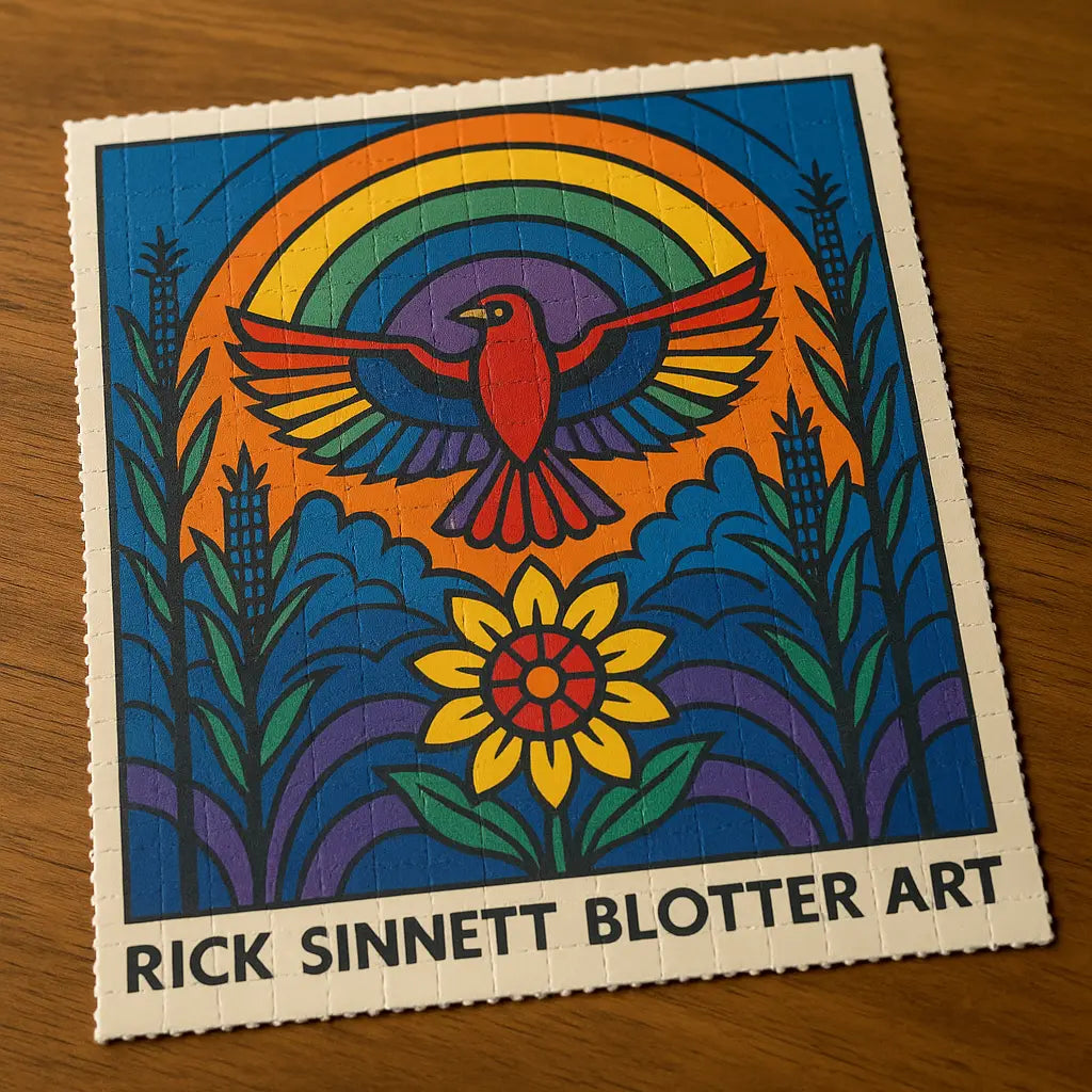 Discover Unique Rick Sinnett Blotter Art for Sale at BlotterArt.io