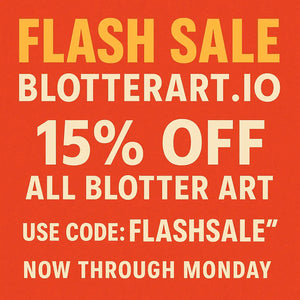 Flash Sale at BlotterArt.io - 15%off all Blotter Art