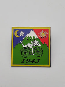 New Glow-in-the-Dark Bicycle Day Pin Now Available – Only at BlotterArt.io