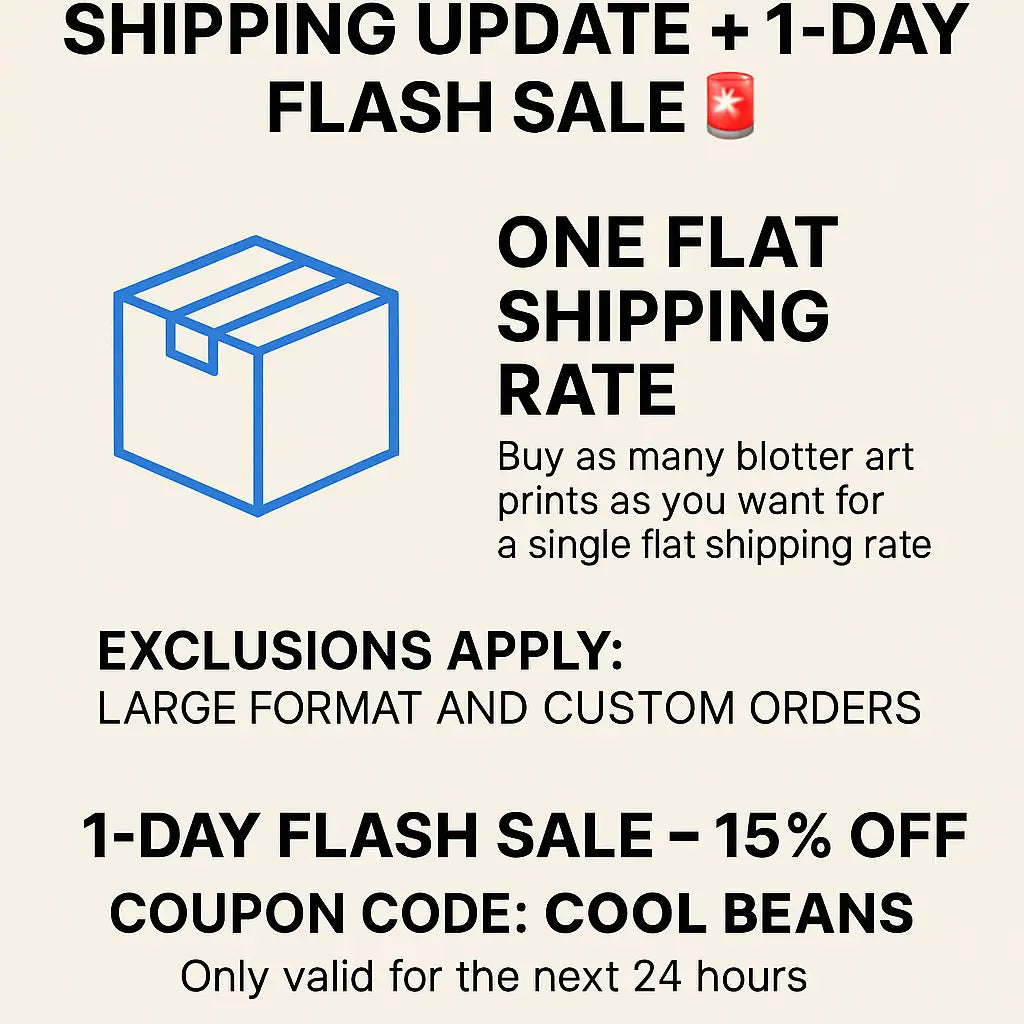 Shipping Update + 1-Day Flash Sale 🚨| Acid.Art