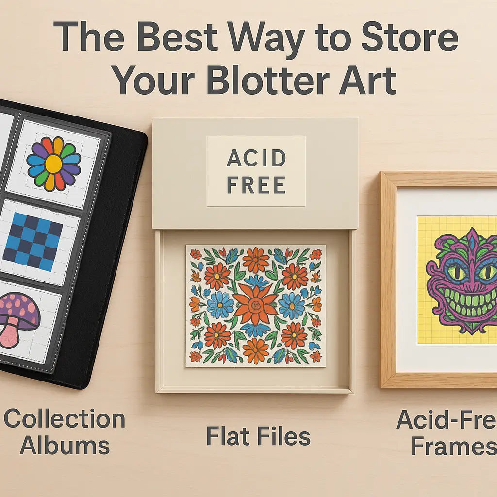The Best Way to Store Your Blotter Art: Albums, Flat Files, and Frames