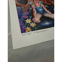 Ashely Foreman limited edition blotter art signed