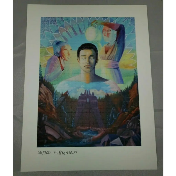 Ashely Foreman ltd edition blotter art signed psychedelic