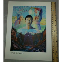 Ashely Foreman ltd edition blotter art signed psychedelic