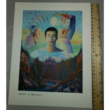 Ashely Foreman ltd edition blotter art signed psychedelic