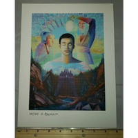 Ashely Foreman ltd edition blotter art signed psychedelic