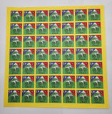Bicycle Day Large Format Blotter Art Print — 15×15 Inches / 3,600 Squares