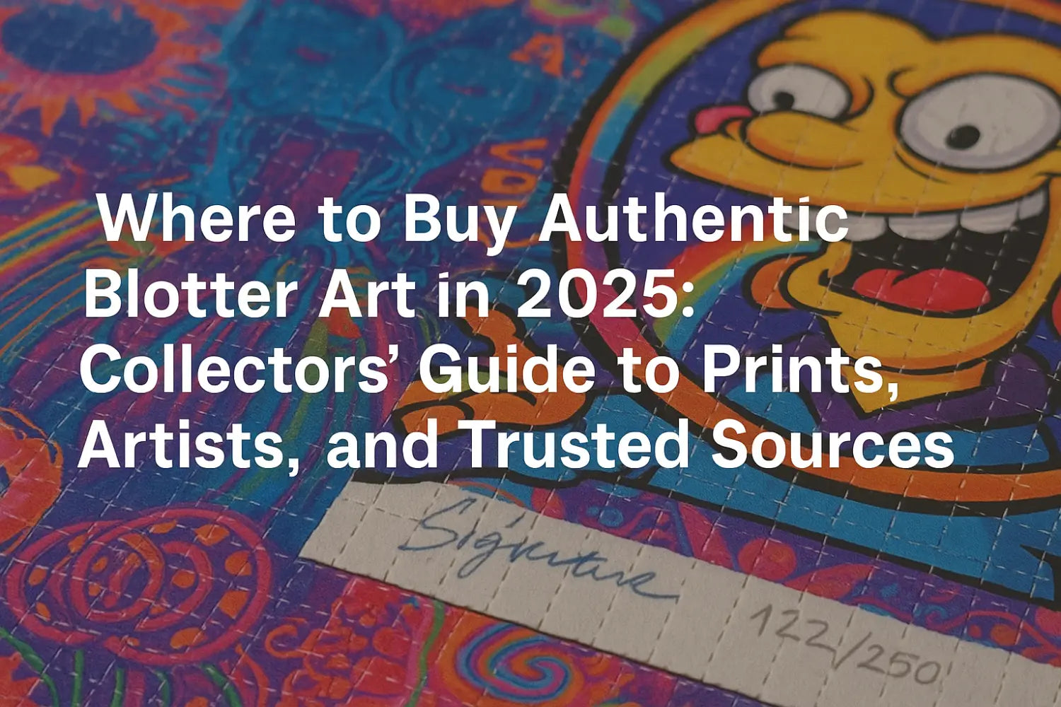 Where to Buy Authentic Blotter Art in 2025: Collectors’