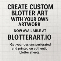 Custom Made Blotter Art 100 sheets with your custom artwork