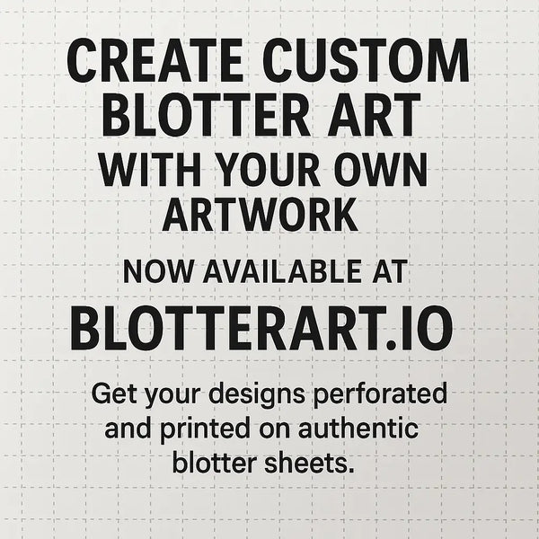 Custom Made Blotter Art 100 sheets with your custom artwork