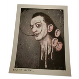 Gus Fink ’Dali’ melting signed blotter art print