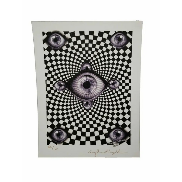 Gwyllm Llwydd signed Blotter Art print sheet psychedelic