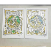 Joshua Levy Bicycle Day Blotter Art prints signed