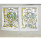 Joshua Levy Bicycle Day Blotter Art prints signed