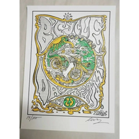 Joshua Levy Bicycle Day Blotter Art prints signed