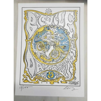 Joshua Levy Bicycle Day Blotter Art prints signed