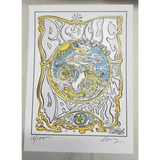 Joshua Levy Bicycle Day Blotter Art prints signed