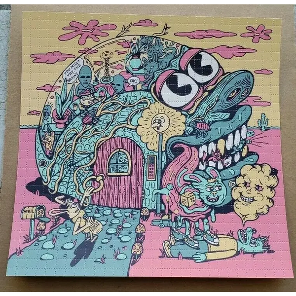 Killer Acid Way out West Blotter Art signed and numbered 2nd