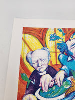 Ike Moody "My second to last Bank Robbery Illustration" Blotter Art Print
