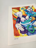 Ike Moody "My second to last Bank Robbery Illustration" Blotter Art Print