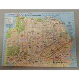 Sanfrancisco California City Map blotter art print