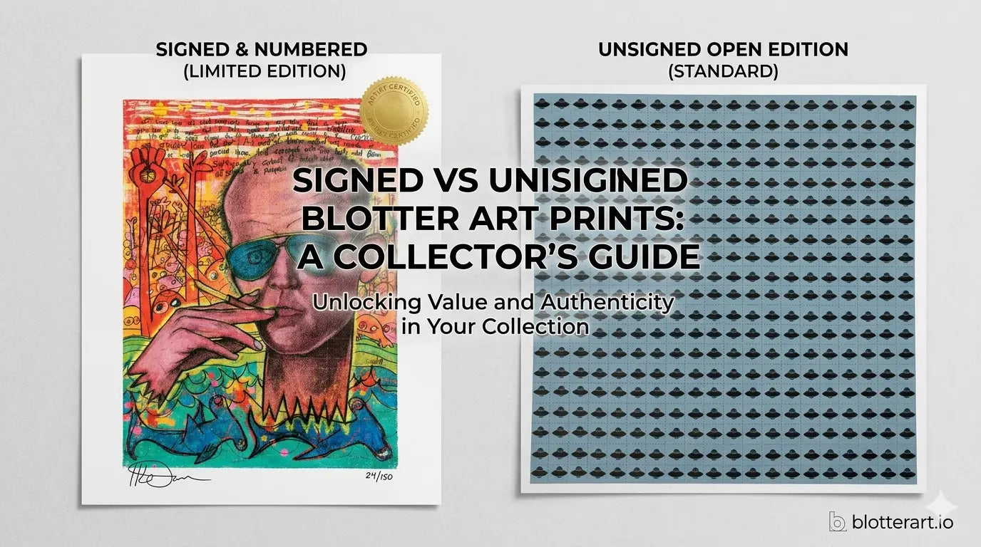 Signed vs. Unsigned Blotter Art: Does It Matter