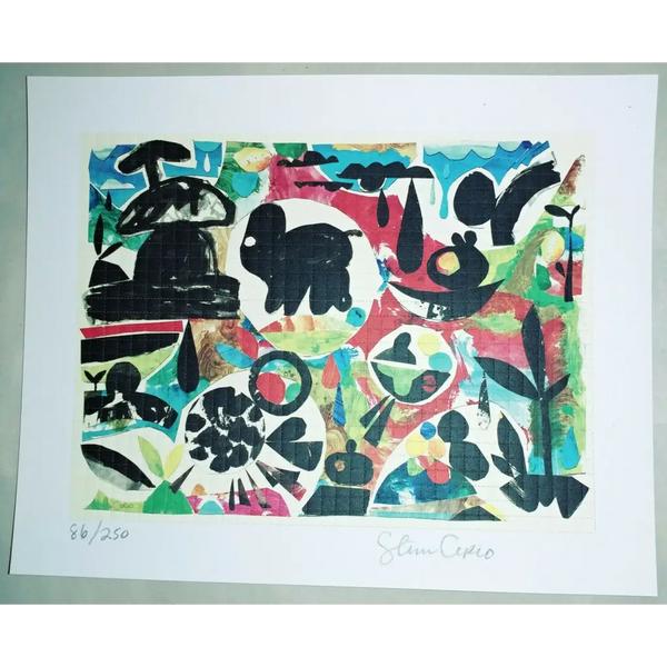 Steven Cerio Sheeps Meadow   blotter art print the residents art psychedelic art - MYKENSHOTRADINGCOMPANY