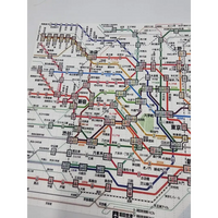 Tokyo Subway System Map Blotter Art Psychedelic Underground