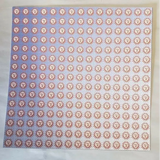Blue Gradient  Sunshine Blotter Art print 900 squares of sunshine perforated - MYKENSHOTRADINGCOMPANY