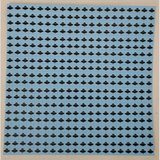 Blue UFO’S Blotter Art print 1 cm 400 square - Art:Folk Art