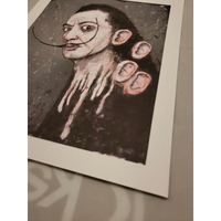 Gus Fink "Dali" melting signed blotter art print psychedelic art print - MYKENSHOTRADINGCOMPANY