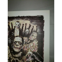Gus Fink  signed blotter art print psychedelic art print outsider art brut - MYKENSHOTRADINGCOMPANY
