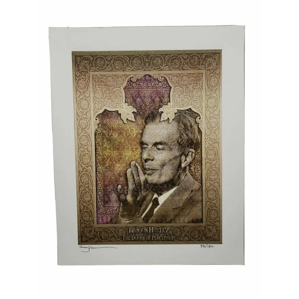 Gwyllm Llwydd Aldous Huxley Tribute Signed Blotter Art Print