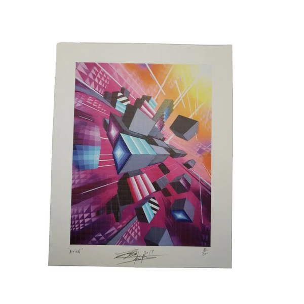 Kaliptus "Arrival" signed limited edition blotter art print psychedelic art - MYKENSHOTRADINGCOMPANY