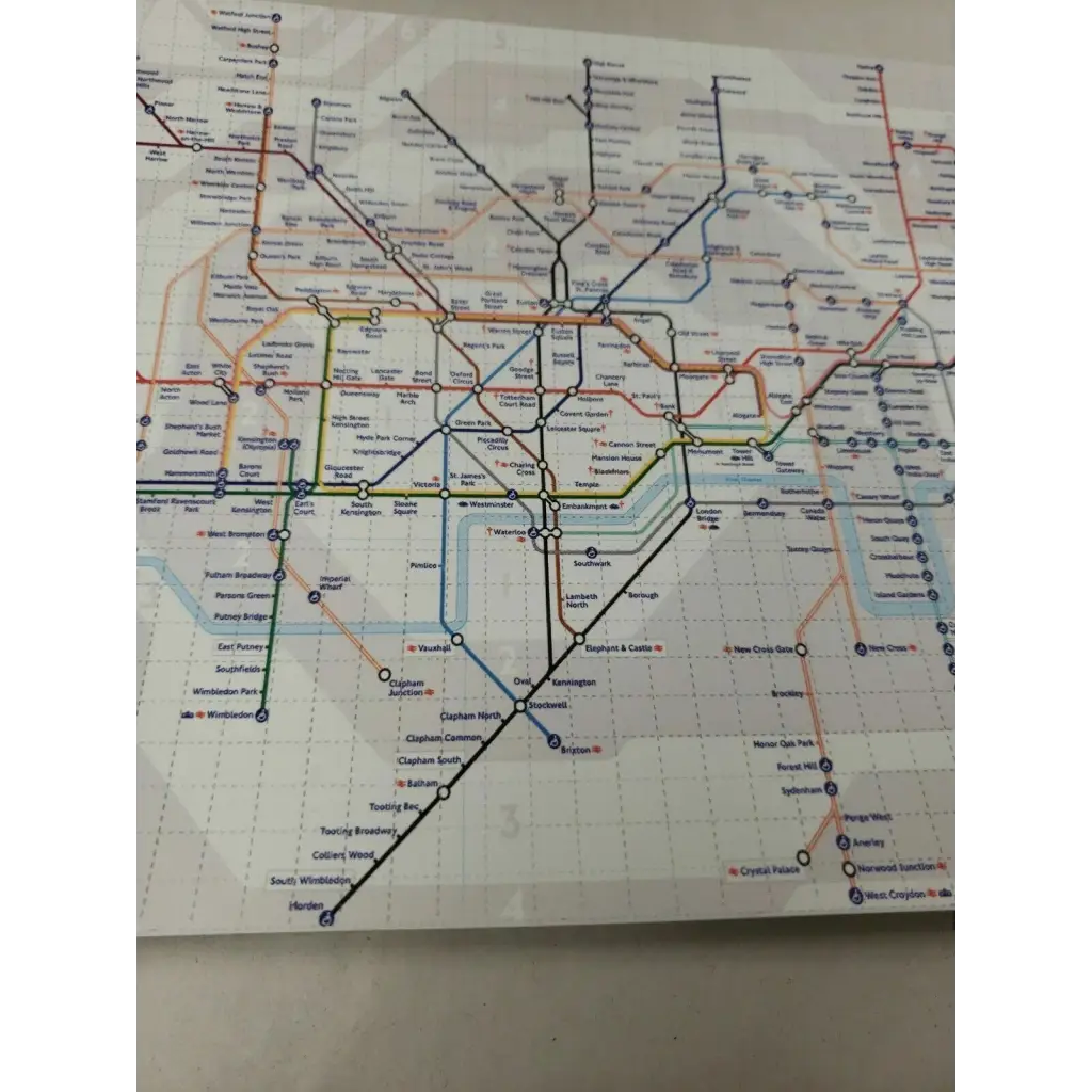 blotterart.io London Tube Map Blotter Art print London Underground