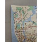 New York City Subway Map Blotter Art Print NYC Map series
