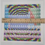 Periodical Table Blotter Art Print Psychedelic Science
