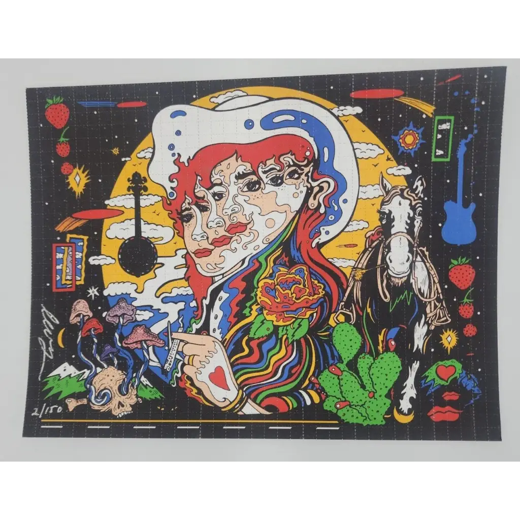 blotterart.io - Psychedelic Country Signed Blotter Art by Artist Levy ...