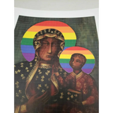 Rainbow Madonna Blotter Art Print LGBTQ Civil Rights